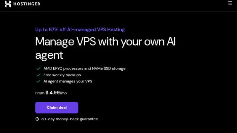 Hostinger vps hosting 